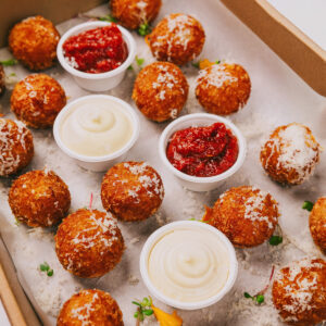 Smoked Gouda and Tomato Arancini