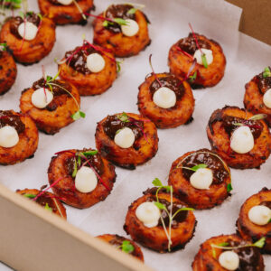 Kumara Rosti with Pear and Fig Chutney